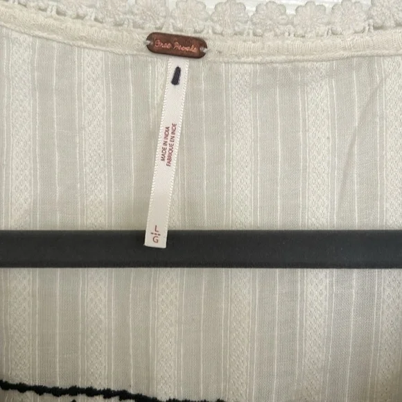 NWOT Free People, Sarafina Top in Ivory Combo, Large - Picture 7 of 7